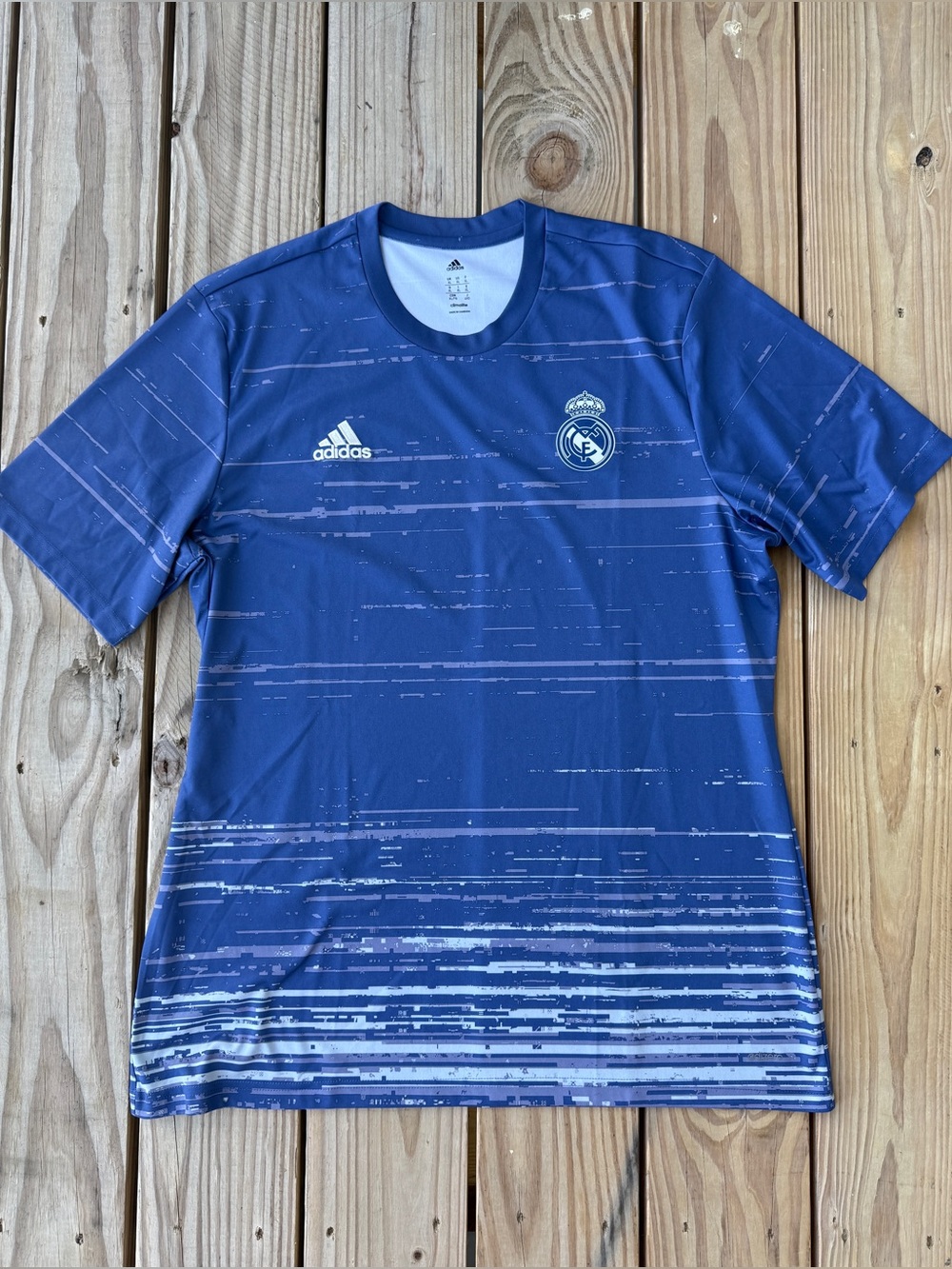 Adidas Real Madrid 2016-2017 Pre-Match Soccer Jersey Men’s XL Blue Football